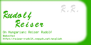 rudolf reiser business card